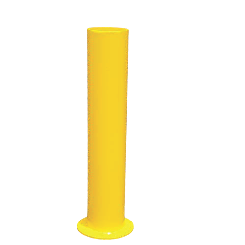 Fixed Bollard with Base Plate Traffic Yellow 2000mm x 1000mm bolt down