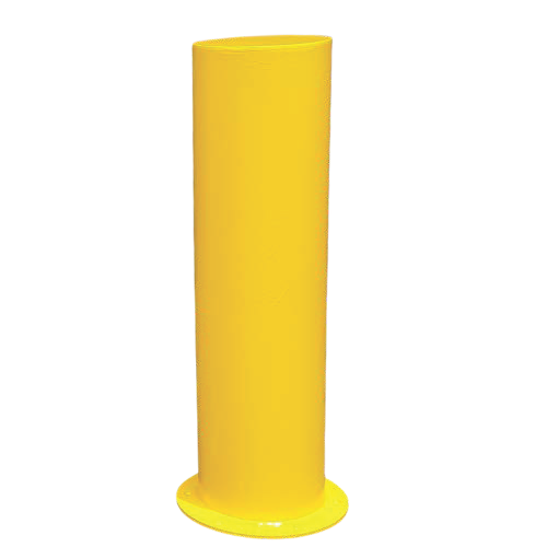 Fixed Bollard with Base Plate Traffic Yellow 275mm x 1000mm bolt down