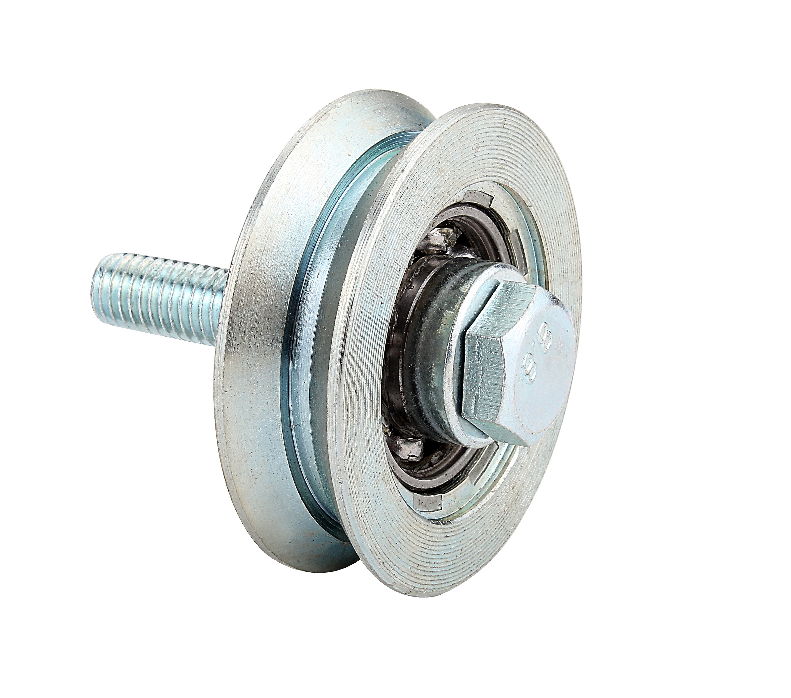 Bare Gate Wheels Double Bearings with Bolt and Bushings Y/V Groove
